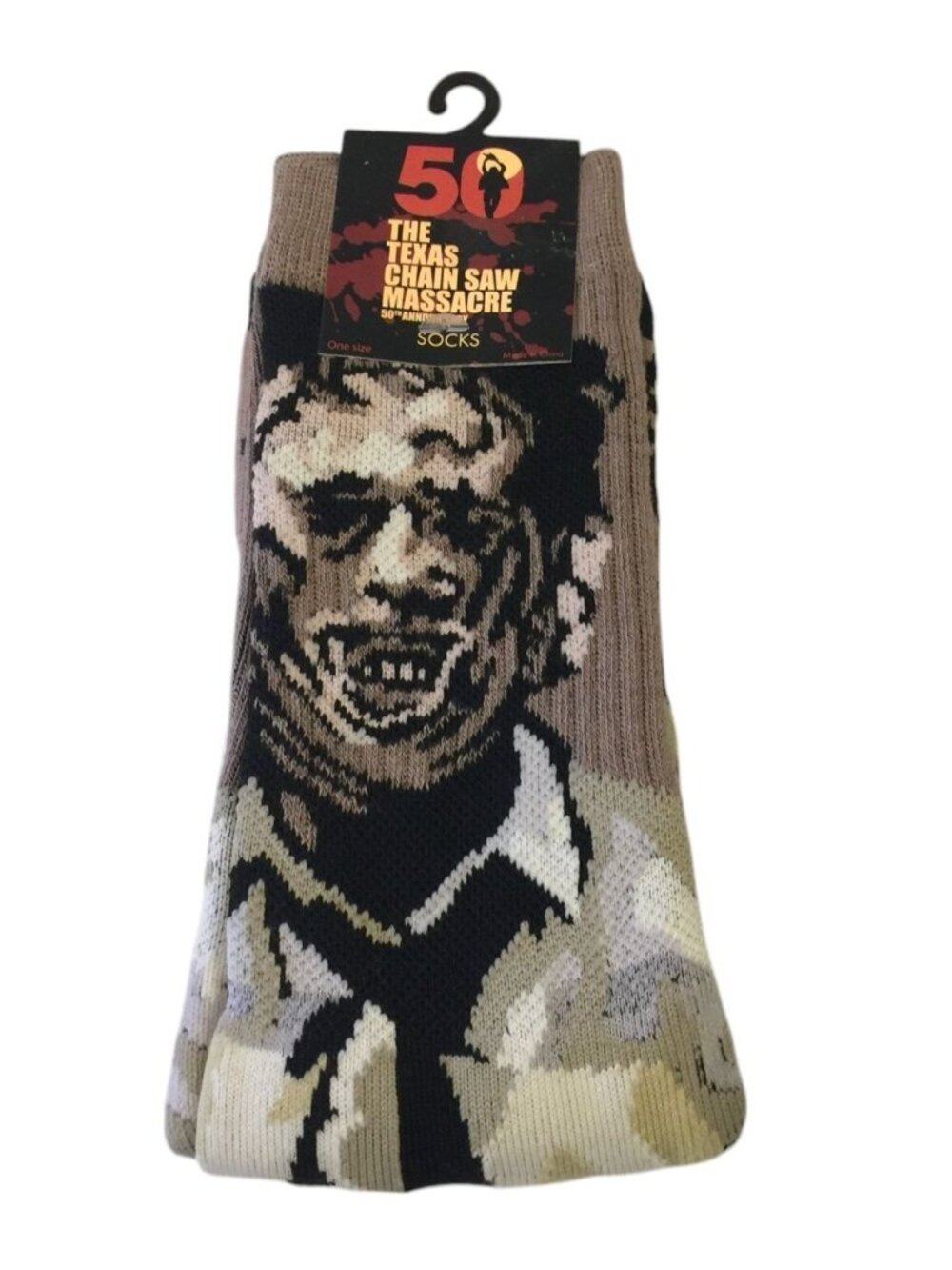 The Texas Chainsaw Massacre Crew Socks 50th Anniversary OSFM